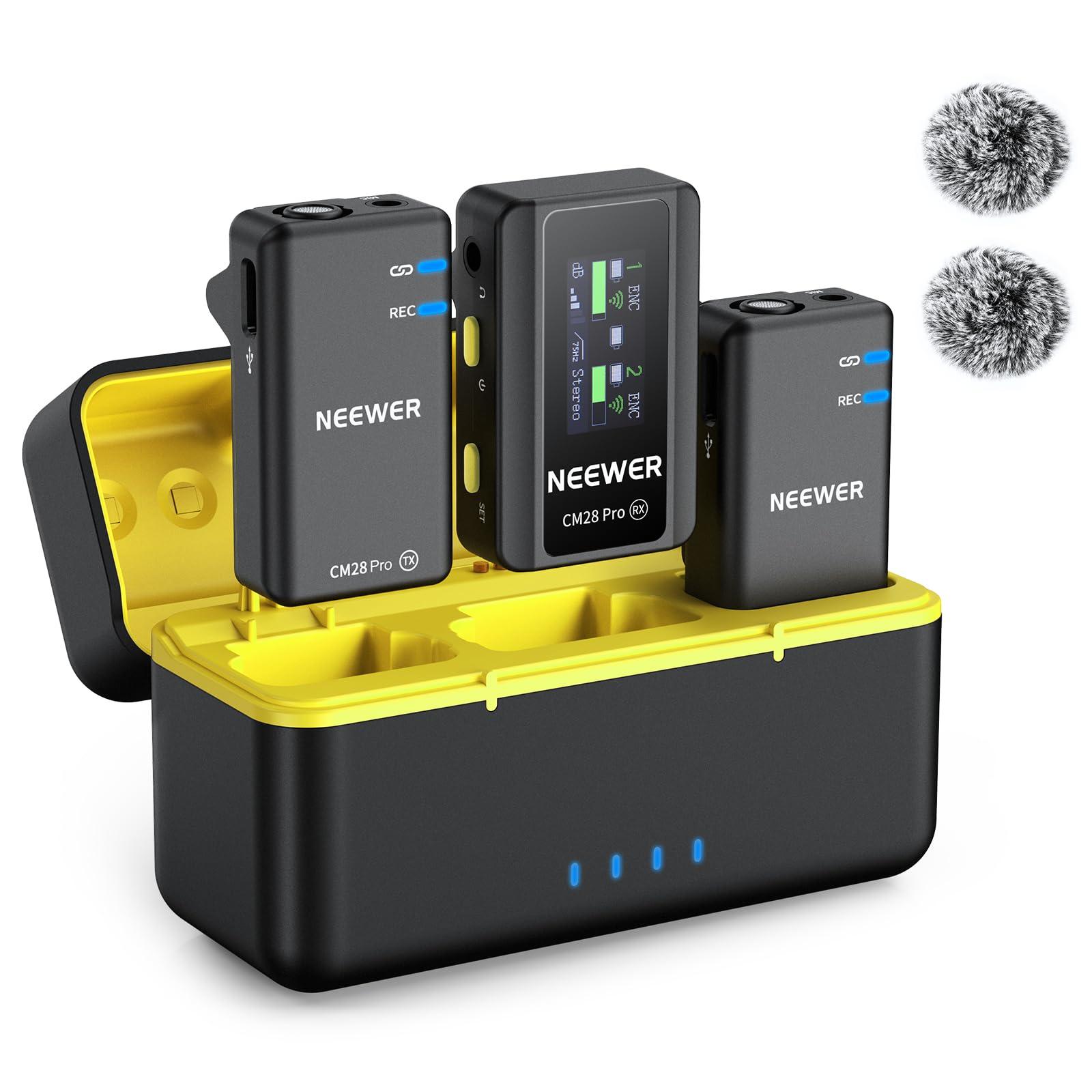 NEEWER CM28 Pro wireless lavalier microphone system